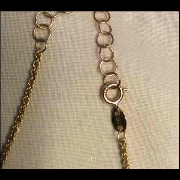 Genuine 10k yellow gold chain and pendant 20in - Picture 7 of 9